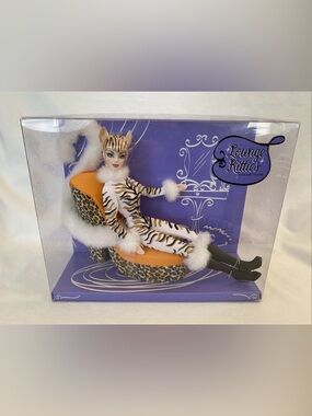 Mattel Barbie Doll LOUNGE KITTIES COLLECTION THE WHITE TIGER C2478 DOLL NEW NIB